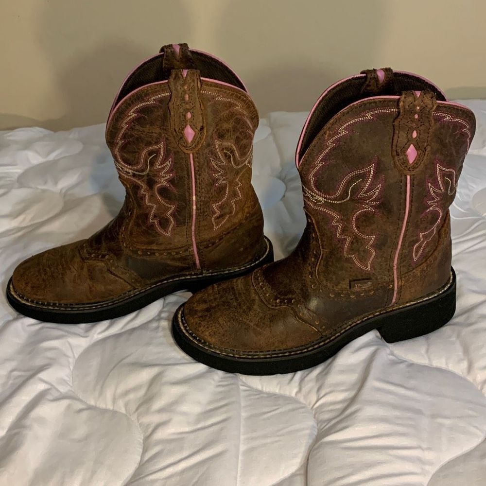 Justin Gypsy Leather Cowgirl Boots Size 7B